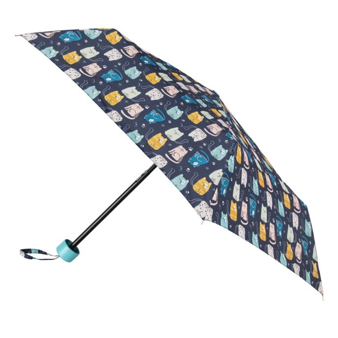 totes® Supermini Cats Print Umbrella ( 3 Section ) Extra Image 1